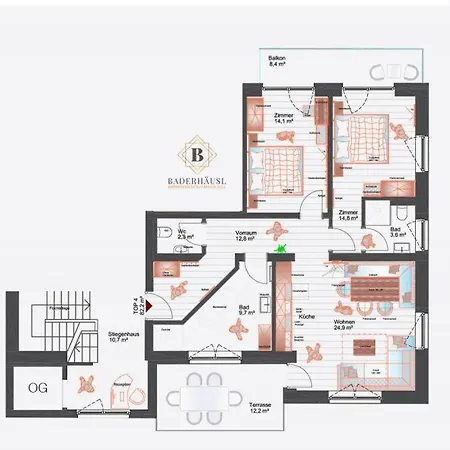 アパート In Bramberg Near Cable Car *