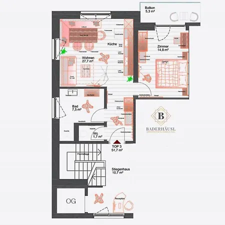 Building Baderhaeusl, Apartment *